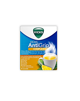 Vicks Antigrip Complex proszek do sporządzania roztworu doustnego 500mg+200mg+10mg 10 sasz.