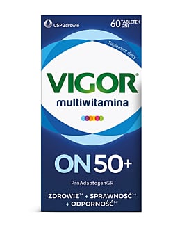 Vigor Multiwitamina On 50+, Zestaw witamin i minerałów, Tabletki