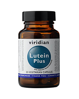 Viridian Luteina Plus, Suplement diety zawierający składniki wspomagające wzrok, Kapsułki