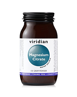 Viridian Magnesium Citrate, Suplement diety z magnezem, Proszek