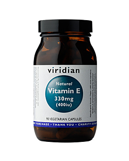 Viridian Naturalna Witamina E 330 mg (400 IU), Kapsułki