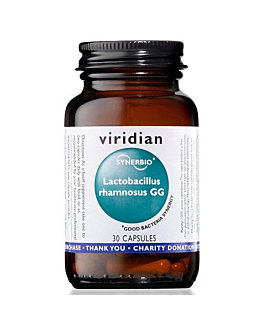 Viridian Synerbio Lactobacillus Rhamnosus GG, Suplement diety zawierający żywe kultury bakterii, Kapsułki