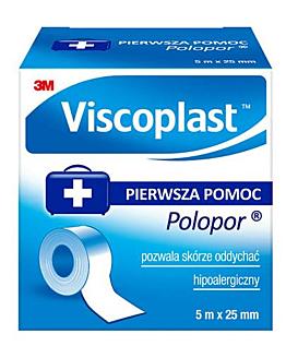 Viscoplast Polopor, Przylepiec włókninowy, 5x0,025m