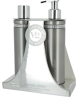 Vivian Gray Zestaw Grey Crystals Żel pod prysznic + Balsam do ciała
