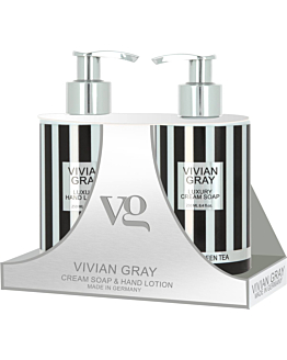 Vivian Gray Zestaw Lemon & Green Tea Mydło w płynie + Krem do rąk