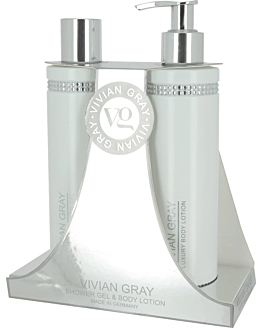 Vivian Gray Zestaw White Crystals Żel pod prysznic + Balsam do ciała