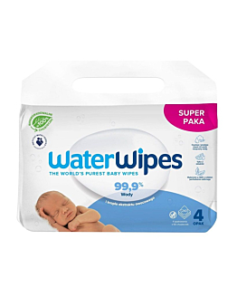 WaterWipes BIO Chusteczki nawilżane wodne, 4 x 60 szt.