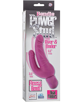 Ombero Wibrator Bendie Power Stud Over Under Pink