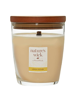 Woodwick Świeca zapachowa Średnia Lemon Vetiver