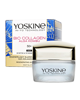 Yoskine Sea Collagen Crema Rigenerante Bio con Collagene Marino 50+ Notte 50 ml