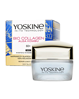 Yoskine Bio Collagen, krem do twarzy na noc 60+, 50 ml
