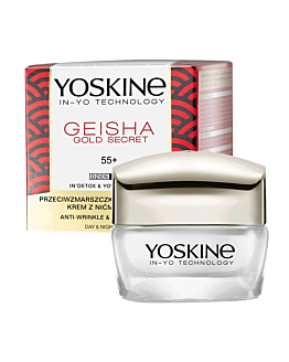 Yoskine Geisha Gold Secret, krem do twarzy na dzień i na noc 55+, 50 ml