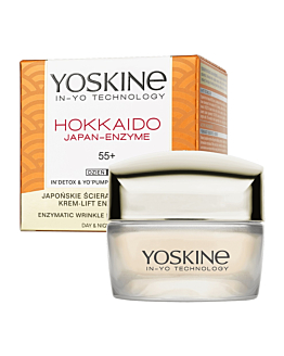 Yoskine Hokkaido Japan-Enzyme, krem do twarzy na dzień i na noc 55+, 50 ml