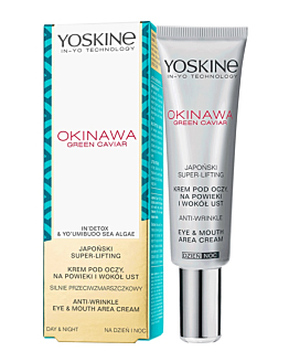 Yoskine Okinawa Green Caviar, krem pod oczy, na powieki i wokół ust, 15 ml