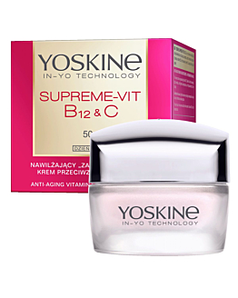 Yoskine Supreme-Vit B12 + C, krem do twarzy na dzień 50+, 50 ml