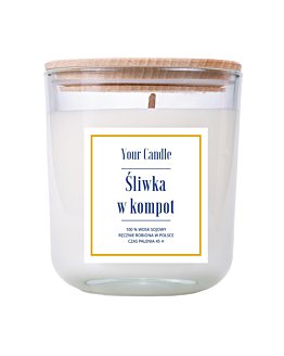 Your Candle Świeca zapachowa sojowa Śliwka w Kompot, 210 ml