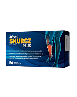 Zdrovit Skurcz Plus, Preparat wspierający funkcjonowanie mięśni, Tabletki powlekane
