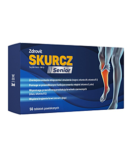 Zdrovit Skurcz Senior, Suplement diety z magnezem i potasem, Tabletki