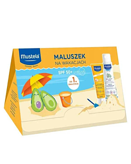 Mustela Sun Zestaw Maluszek na wakacjach (Mleczko 40ml + Delikatny żel 100ml)