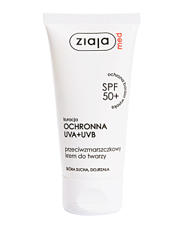 Ziaja Med SPF 50+ Kuracja Ochronna UVA+UVB Przeciwzmarszczkowy krem do twarzy