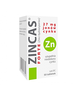 Zincas forte 27 mg tabletki 