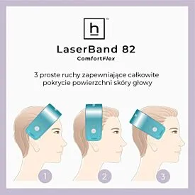 Hairmax Opaska laserowa LaserBand 82 Comfortflex Różowe Złoto