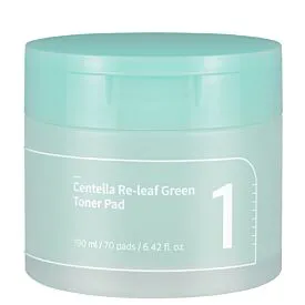 Numbuzin No. 1 Centella Re-Leaf Green Toner Pad Płatki