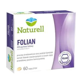 Folian Metylo 400 µg Naturell 60 tabletek - aktywny kwas foliowy dla zdrowia