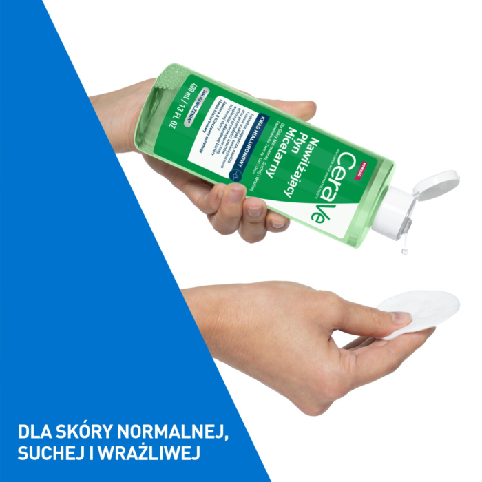 Cerave Nawilżający płyn micelarny dla skóry normalnej, suchej i wrażliwej, 400 ml