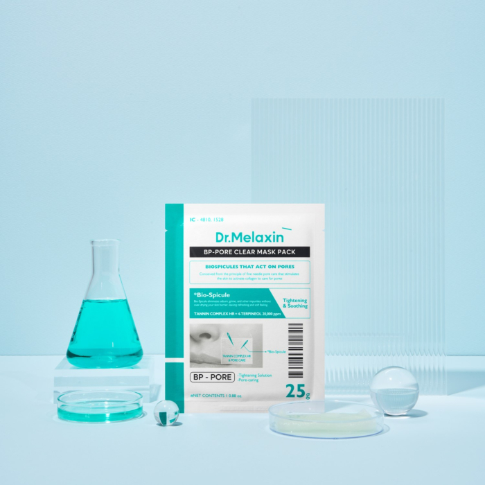 Dr.Melaxin BP Pore Clear Mask Pack, Maska oczyszczająca to twarzy, 5x25g