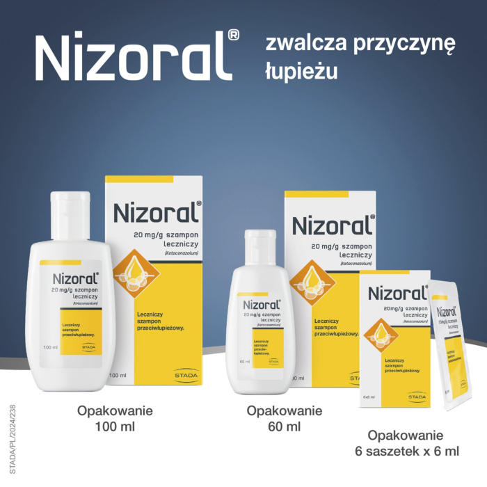 Nizoral 20 mg/g szampon leczniczy, 60 ml 