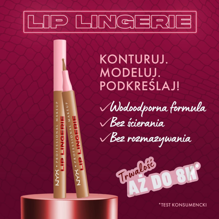 NYX Lip Lingerie Konturówka do ust z tintem, Tease U Later