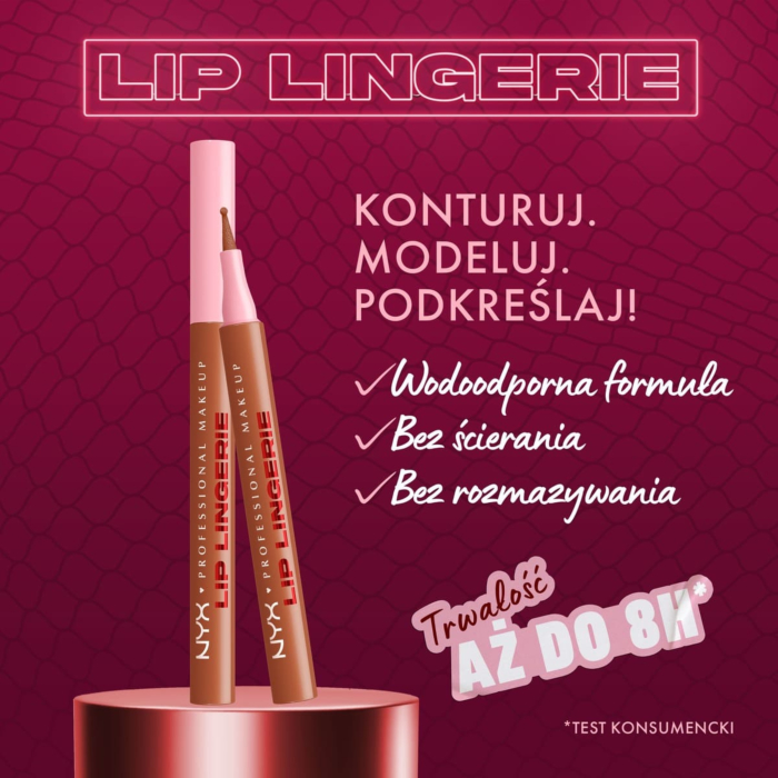 NYX Lip Lingerie Konturówka do ust z tintem, Barely There
