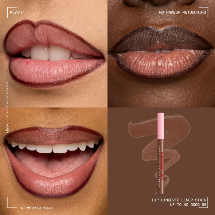 NYX Lip Lingerie Konturówka do ust z tintem, Up To No Good