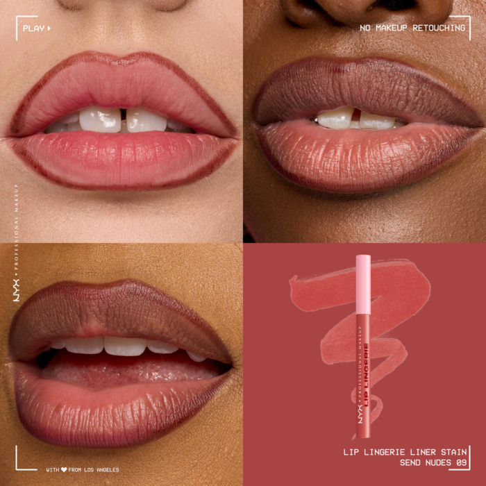 NYX Lip Lingerie Konturówka do ust z tintem, Send Nudes