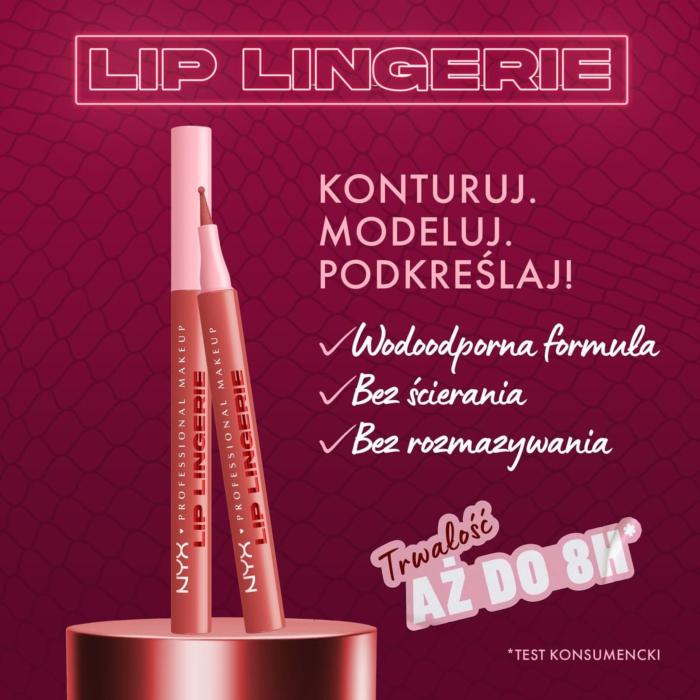 NYX Lip Lingerie Konturówka do ust z tintem, Send Nudes