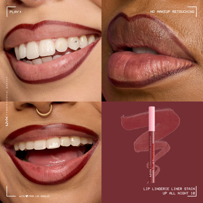 NYX Lip Lingerie Konturówka do ust z tintem, Up All Night