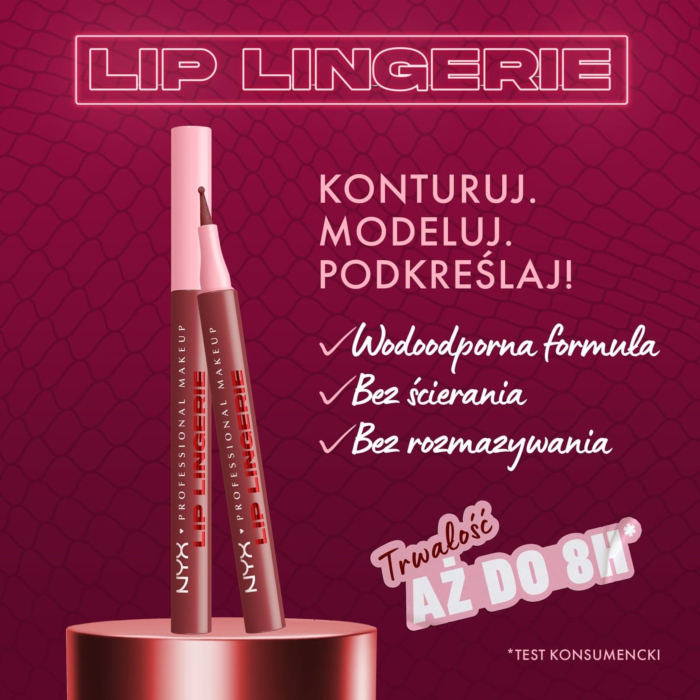 NYX Lip Lingerie Konturówka do ust z tintem, Up All Night
