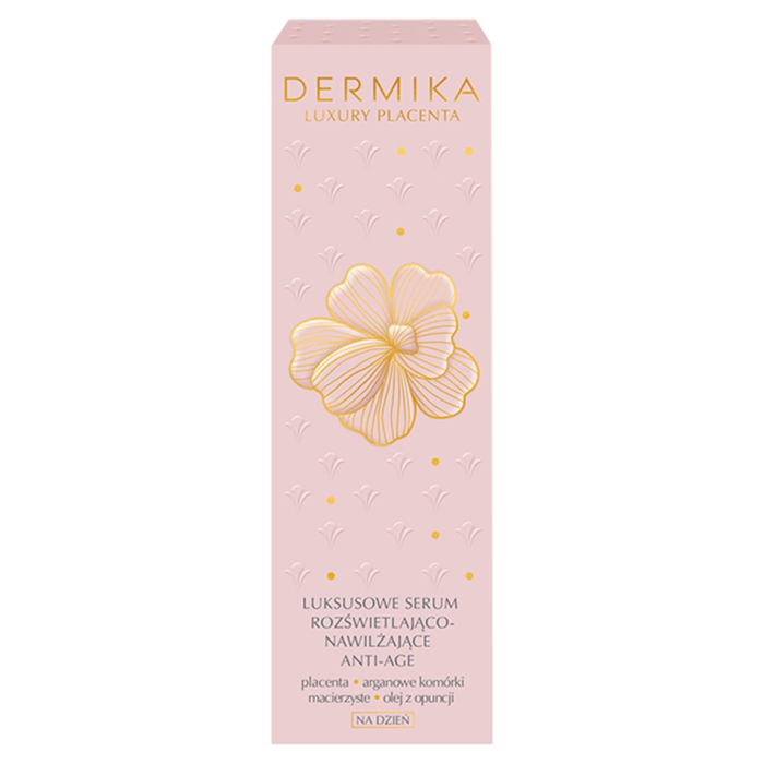 Dermika Luxury Placenta Serum Rozświetlająco-Nawilżające Anti-Age na dzień