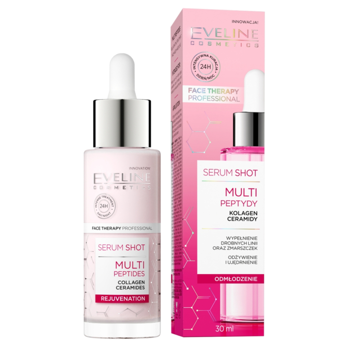 Eveline Serum Shot Kuracja multipeptydy na twarz, szyję i dekolt