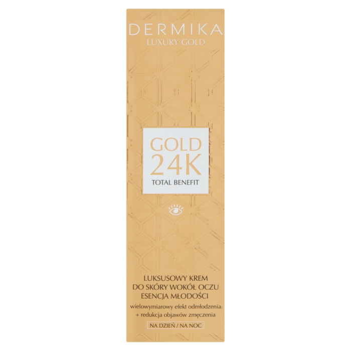 Dermika Luxury Gold 24K Luksusowy krem do skóry Wokół oczu Esencja Młodości