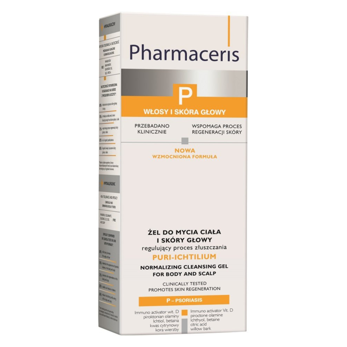 Pharmaceris P Puri Ichtilium Żel do mycia ciała i skóry głowy
