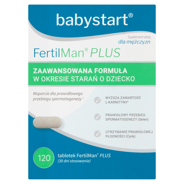 FertilMan Plus, Preparat wspomagający płodność u mężczyzn, Tabletki