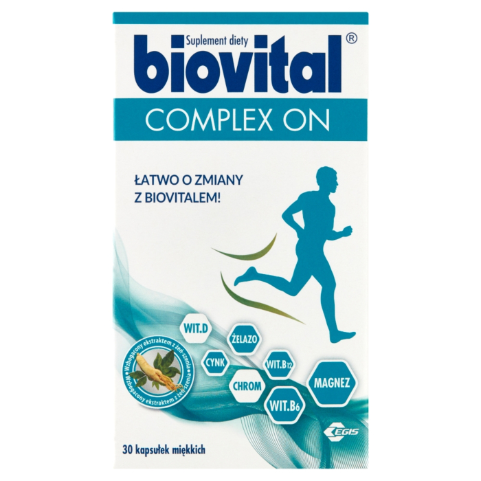Biovital Complex ON,  Zestaw witamin i minerałów dla mężczyzn, 30 Kapsułek