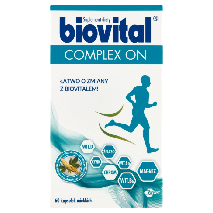 Biovital Complex ON, Zestaw witamin i minerałów dla mężczyzn, 60 Kapsułek