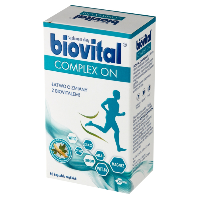 Biovital Complex ON, Zestaw witamin i minerałów dla mężczyzn, 60 Kapsułek
