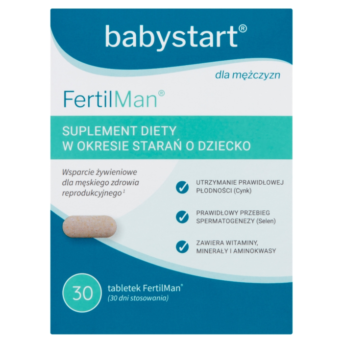 FertilMan, Preparat wspomagający płodność u mężczyzn, Tabletki