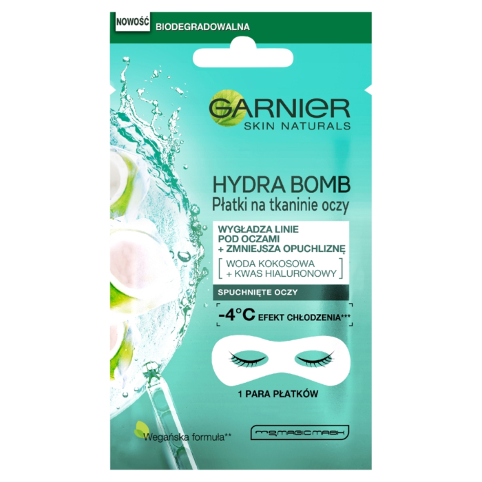 Garnier Skin Naturals Maska pod oczy, Coconut Water