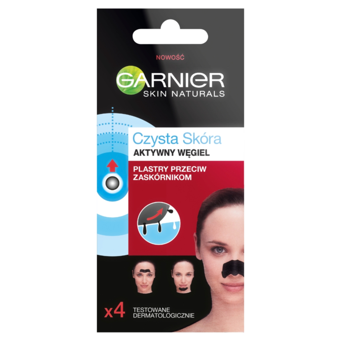 Garnier Skin Naturals Czysta Skóra Aktywny Węgiel Plastry przeciw zaskórnikom