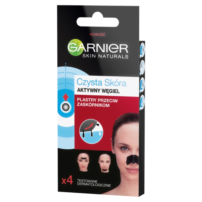 Garnier Skin Naturals Czysta Skóra Aktywny Węgiel Plastry przeciw zaskórnikom